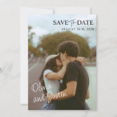 Foto Elegant Save the Date Uitnodiging (Voorkant)