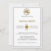 Foto Elegant Script Afstuderen Open Huis Kaart (Achterkant)