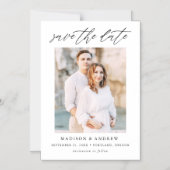 Foto Elegant Script Magnetische Uitnodiging (Voorkant)