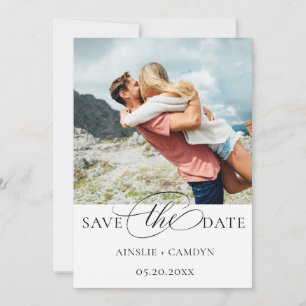 Foto Elegant Script Save The Date