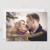 Foto elegant script simpel modern bruiloft save the date (Achterkant)