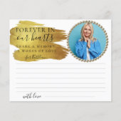 Foto Elegant Share a Memory Funeral Kaart (Voorkant)