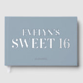 Foto Elegant Simple Sweet 16 Gastenboek (Voorkant)