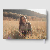 Foto Elegant Simple Sweet 16 Gastenboek (Achterkant)