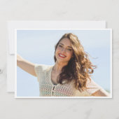 FOTO Elegant Sunflower Eucalyptus Afstuderen Bedankkaart (Achterkant)