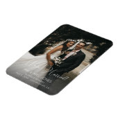 Foto Elegant Typography Wedding Vertical 3 Magneet (Linkerzijde)