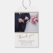 Foto Elegant Wedding Dank je Cadeaulabel (Voorkant)