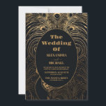 Foto Elegante Art Deco Peacocks Bruiloft Kaart<br><div class="desc">Introductie van onze foto Elegante Art Deco bruiloft uitnodiging! Deze uitnodiging combineert de glamour van de Art Deco stijl naadloos met een persoonlijke touch. Het geometrische en Art Deco-ontwerp voegt een weelderig en stijlvol element toe aan uw huwelijksbriefpapier, waardoor een sfeer van luxe en verfijning wordt gecreëerd. Wat deze uitnodiging...</div>