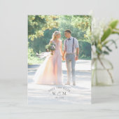 Foto Elegante Barok Bruiloft Save The Date (Staand voorkant)