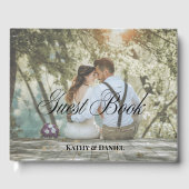 Foto Elegante eenvoudige moderne minimalistische b Gastenboek (Voorkant)