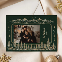 Foto Elegante Gouden Kerstboom Bos