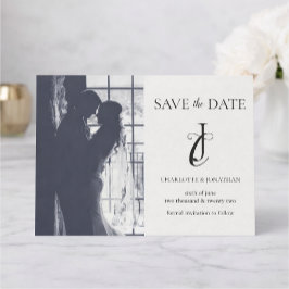 Foto Elegante Klassieke Trouw Save The Date
