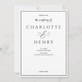 Foto Elegante QR Code en RSVP Bruiloft Kaart (Voorkant)