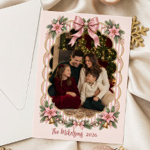 Foto Elegante Roze Kerst Coquette Vakantie