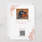 Foto Elegante Script Boho Save The Date (Achterkant)