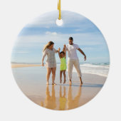 FOTO Elegante Shell Mele Kalikimaka Keramisch Ornament (Achterkant)