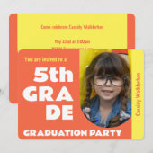 Foto Elementary School Graduation Party Kaart (Voorkant / Achterkant)