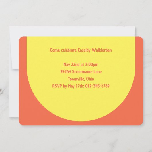 Foto Elementary School Graduation Party Kaart (Achterkant)