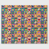 Foto Elmo en vrienden inpakpapier (Vlak)