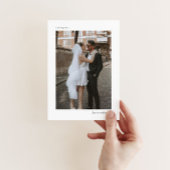 Foto elopement aankondiging sjabloon met QR-code