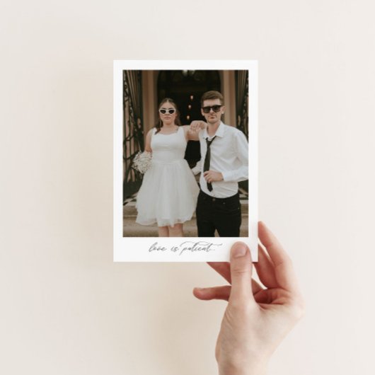 Foto elopement aankondiging sjabloon met QR-code