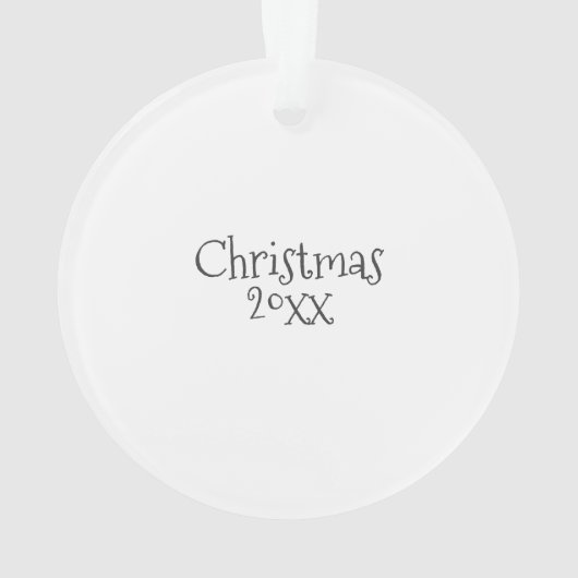 Foto en aangepaste tekst gepersonaliseerd ornament (achterkant)