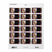 Foto en adres van Mexican Fiesta Floral Etiket (Full Sheet)