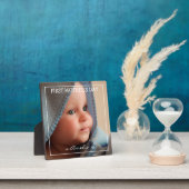 Foto en bericht Plaque eerste Moederdag Fotoplaat (Insitu)