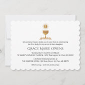 Foto en Chalis eerste communie uitnodiging (Achterkant)