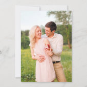 Foto- en Champagne Engagement Party Kaart (Achterkant)