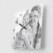 Foto en cijfers, maak je eigen foto vierkante klok (Hoek)