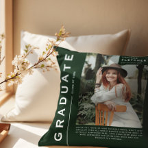 Foto- en citaatgraduatiefotocadeau Groen