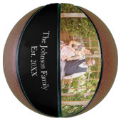 Foto en familiefamentfoto op maat basketbal (Verticaal)