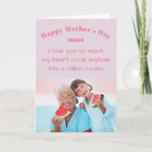 Foto en geluid voor Nana-Moederdag Kaart (Voorkant)