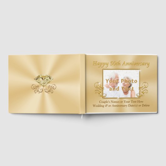 Foto en gepersonaliseerd 50e Jubileum gastenboek (Volledig)