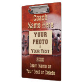 Foto en gepersonaliseerd Football Coach Klembord (Links)