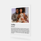 Foto en gepersonaliseerde beschrijving Tekst wijzi Acryl Bord (Hoek)