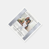 Foto- en gepersonaliseerde cocktail servetjes voor servet (Hoek)