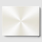 Foto en gepersonaliseerde ivoor bruiloft gastenboe gastenboek (Achterkant)