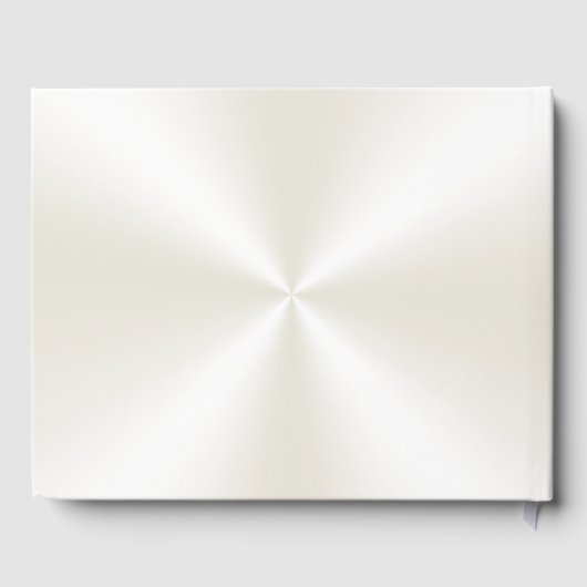 Foto en gepersonaliseerde ivoor bruiloft gastenboe gastenboek (Achterkant)