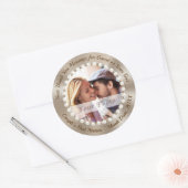 FOTO en gepersonaliseerde Stickers voor huwelijksg (Envelop)