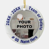 Foto en Gepersonaliseerde Volleybal Ornamenten (Voorkant)