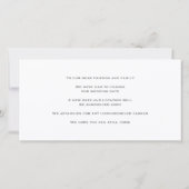 Foto- en gouden datumwijzigingskaart bedankkaart (Achterkant)