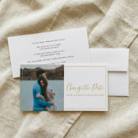 Foto- en gouden datumwijzigingskaart