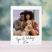 Foto en handgeschreven tekst Sjabloon gepersonalis Acryl Bord (Neutraal)