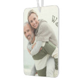 Foto en Initialen Gepersonaliseerde hartvorm Luchtverfrisser (Links)