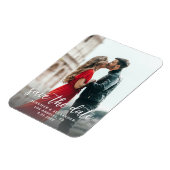 Foto en kalligrafie 1 - Lichter sparen de Datum Magneet (Linkerzijde)