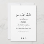 Foto en kalligrafie 2 Veritter sparen de Datum Kaart (Achterkant)