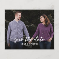 Foto en kalligrafie 2B Darker Horizo Save the Date