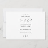 Foto en kalligrafie 5 MOD Opslaan Datum Kaart (Achterkant)